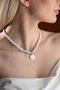 Heliophilia Silver Collar Multicolor con Colgante de Aleación de Latón y Cobre